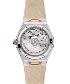 Alternative view of Omega CONSTELLATION 34 mm, steel ‑ Sedna™ gold on leather strap 131.28.34.20.55.001