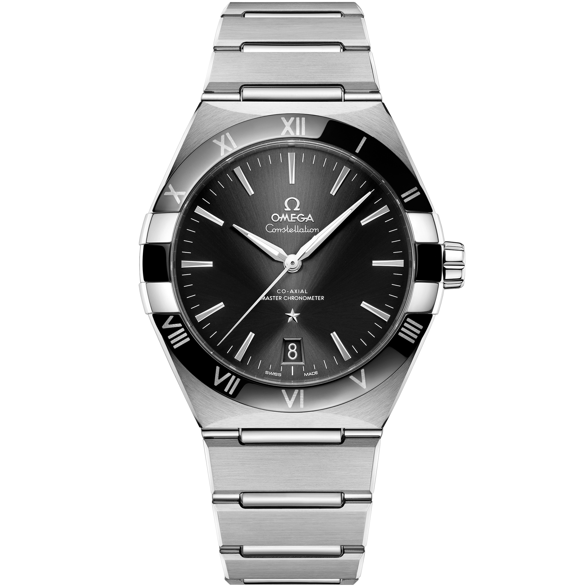Omega CONSTELLATION 41 mm, steel on steel 131.30.41.21.01.001