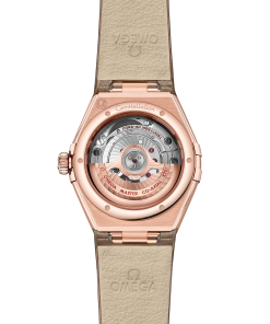 Alternative view of Omega CONSTELLATION 29 mm, Sedna™ gold on leather strap 131.53.29.20.55.002