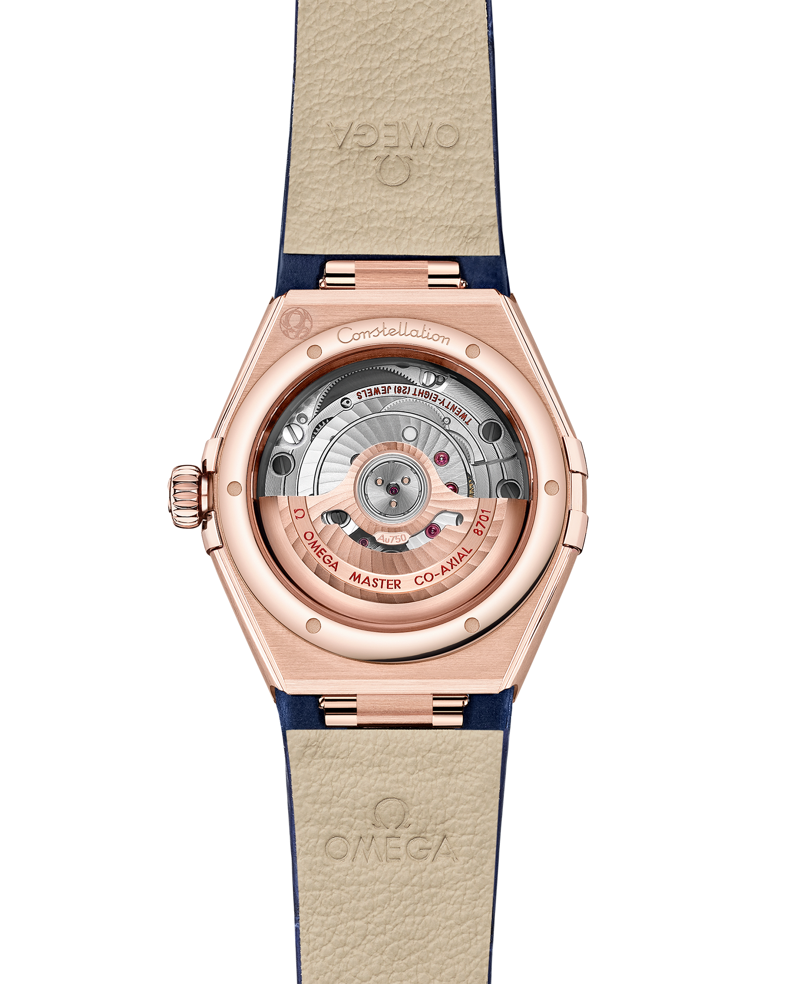 Omega CONSTELLATION 29 mm, Sedna™ gold on leather strap 131.53.29.20.99.001 - Image 2