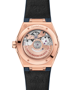 Alternative view of Omega CONSTELLATION 39 mm, Sedna™ gold on leather strap 131.53.39.20.03.001