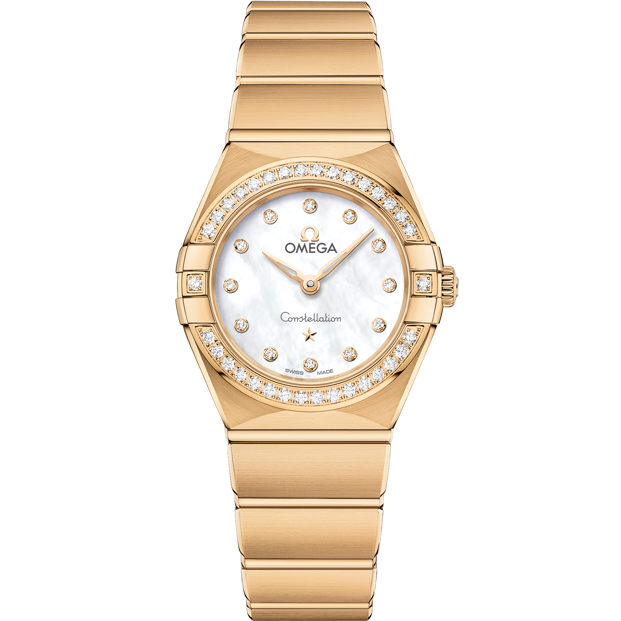 Omega CONSTELLATION 25 mm, yellow gold on yellow gold 131.55.25.60.55.002