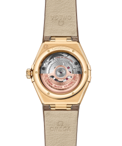 Alternative view of Omega CONSTELLATION 29 mm, yellow gold on leather strap 131.58.29.20.52.001