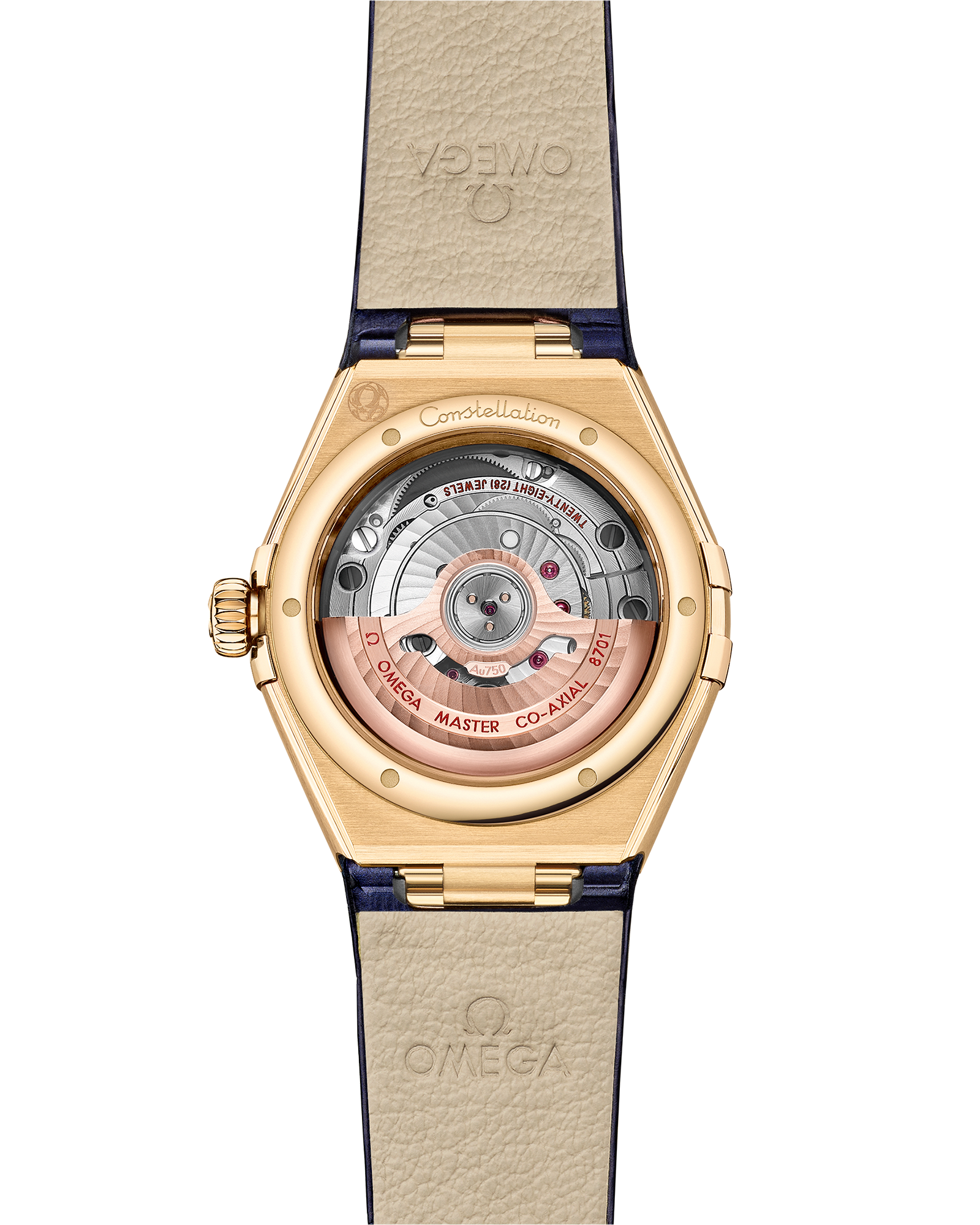 Omega CONSTELLATION 29 mm, yellow gold on leather strap 131.58.29.20.53.001 - Image 2