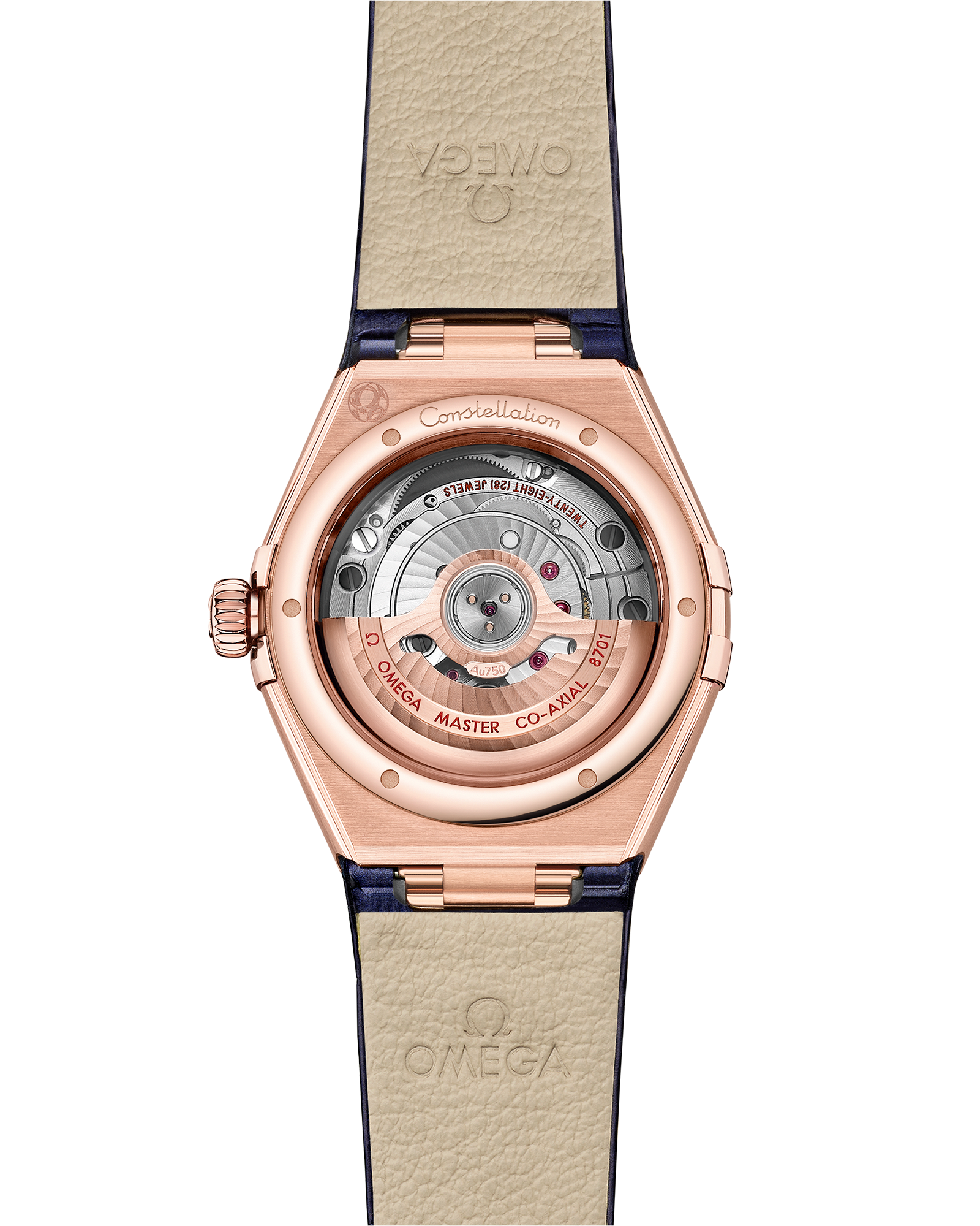 Omega CONSTELLATION 29 mm, Sedna™ gold on leather strap 131.58.29.20.53.003 - Image 2