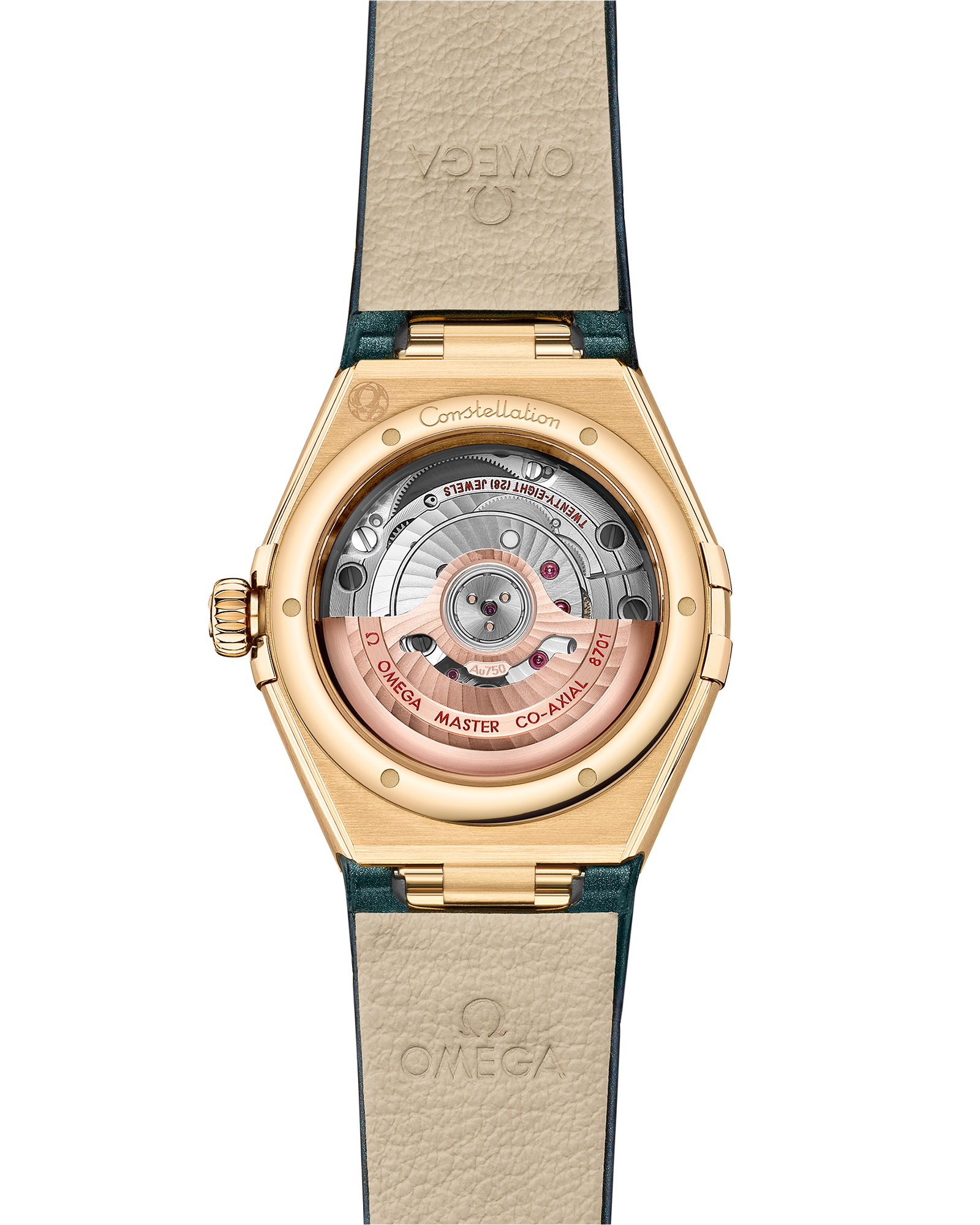 Omega CONSTELLATION 29 mm, yellow gold on leather strap 131.58.29.20.58.001 - Image 2