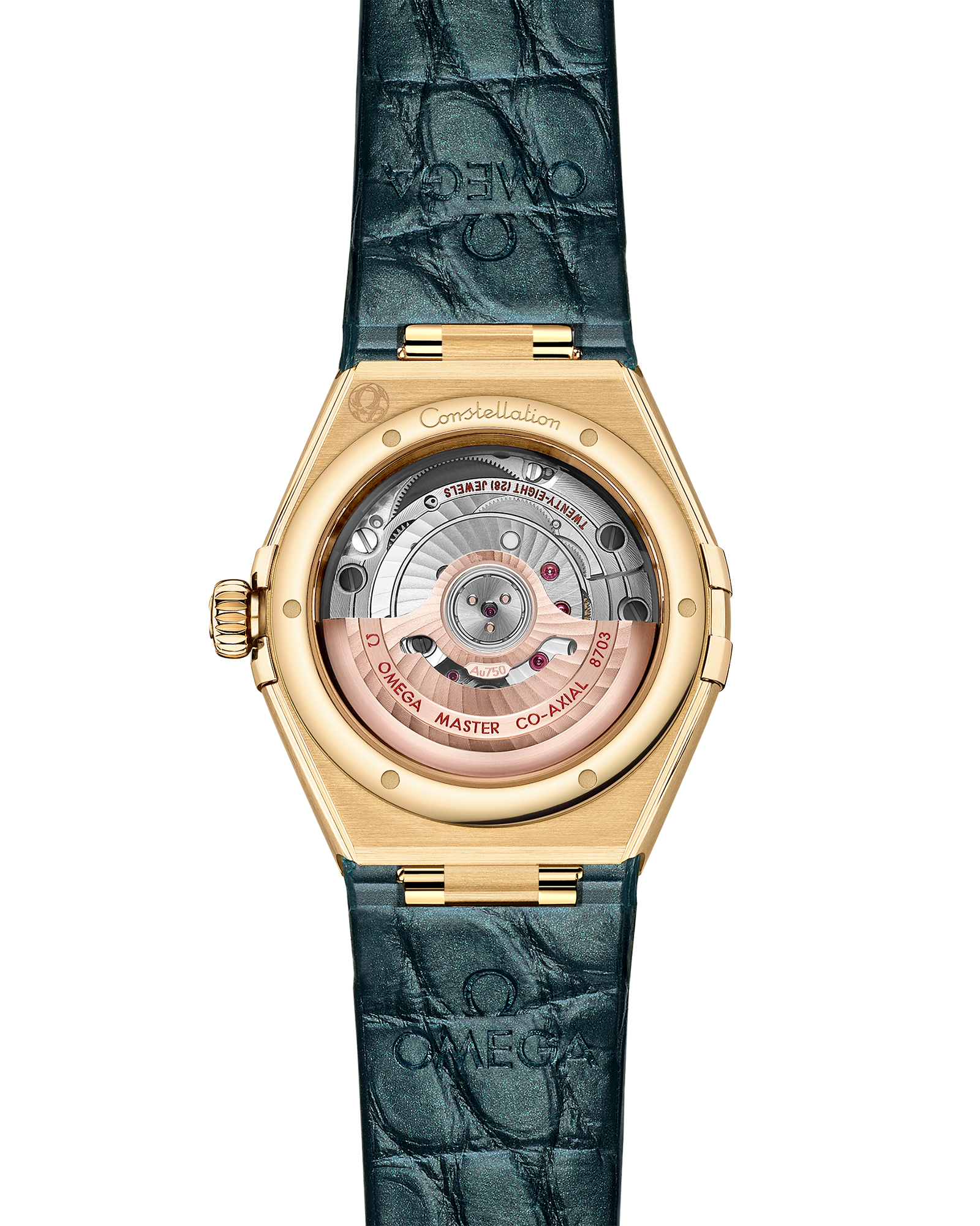 Omega CONSTELLATION 29 mm, yellow gold on leather strap 131.58.29.20.99.002 - Image 2