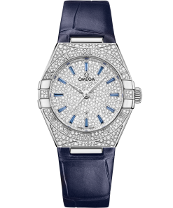 Omega CONSTELLATION 29 mm, Canopus Gold™ on leather strap 131.58.29.20.99.003