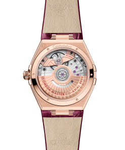 Alternative view of Omega CONSTELLATION 34 mm, Sedna™ gold on leather strap 131.58.34.20.61.001