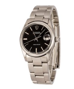 Alternative view of HandMade The Rolex OysterDate Precision Black Dial 6466