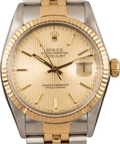 HandMade The Rolex Two-Tone Datejust 16013 Fluted Bezel
