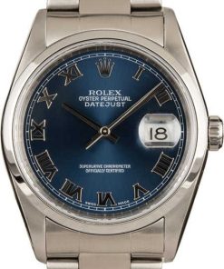 HandMade The Rolex Datejust 16200 Blue Roman Dial