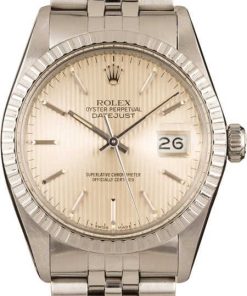 HandMade The Rolex Datejust 16030 Silver Tapestry Dial