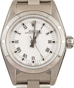 HandMade The Ladies Rolex Oyster Perpetual 76030 White Roman