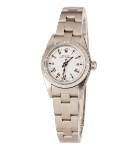 Alternative view of HandMade The Ladies Rolex Oyster Perpetual 76030 White Roman