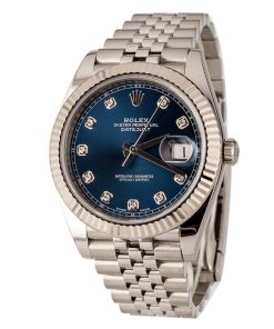 Alternative view of HandMade The Rolex Datejust 41 Ref 126334 Blue Diamond Dial