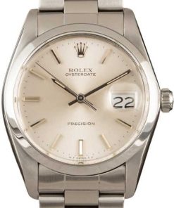 HandMade The 34MM Rolex Oysterdate 6694 Silver Dial