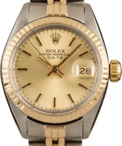 HandMade The Lady Rolex Date 6917 Steel and Gold