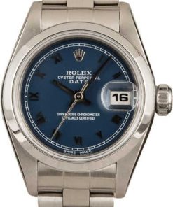 HandMade The Rolex Ladies Date 69160 Blue Roman Dial