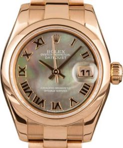 HandMade The Rolex Datejust 179165 Black MOP Roman Dial