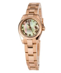 Alternative view of HandMade The Rolex Datejust 179165 Black MOP Roman Dial