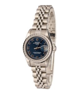 Alternative view of HandMade The Ladies Rolex Date 79240 Blue Roman