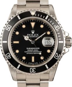 HandMade The 40MM Rolex Submariner 168000 Black Dial
