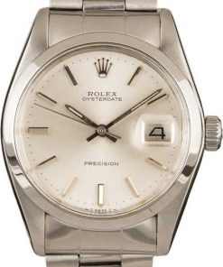 HandMade The Rolex Oysterdate 6694 Silver Dial Watch