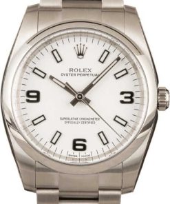HandMade The Unworn Rolex Oyster Perpetual 114200 White Dial