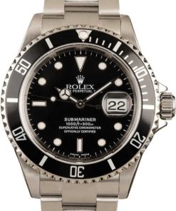HandMade The Rolex Submariner 16610 Black Dial No Holes Watch
