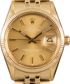 HandMade The 34MM Rolex Date 15037 Champagne Dial