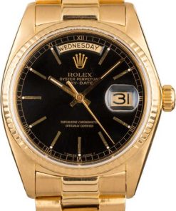 HandMade The 36MM Rolex President 18038 Black Dial