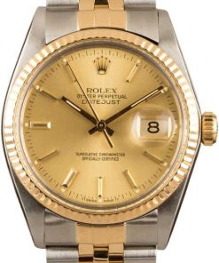 HandMade The Certified Rolex Datejust 16013 Champagne Index