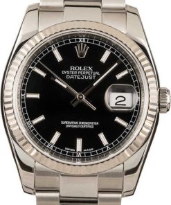 HandMade The Rolex Datejust 116234 Black Index Dial Watch