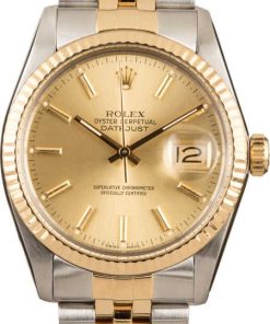HandMade The Datejust Rolex 16013 Two-Tone Men's