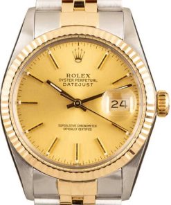 HandMade The Rolex Black Datejust 16013 Two-Tone Jubilee