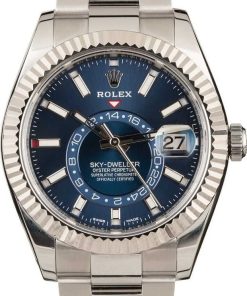 HandMade The Rolex Steel Sky-Dweller 326934 Blue Index Dial