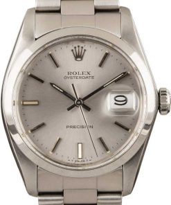 HandMade The Rolex OysterDate 6694 Silver Index Dial