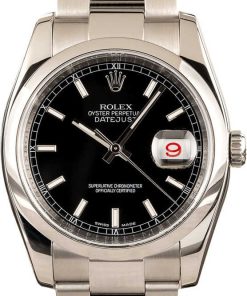 HandMade The Rolex Stainless Datejust 116200 Black Dial