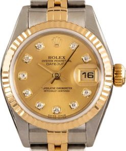 HandMade The Rolex Datejust 79173 Champagne Diamond Dial
