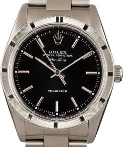 HandMade The Rolex Air-King 14010 Black Index Dial