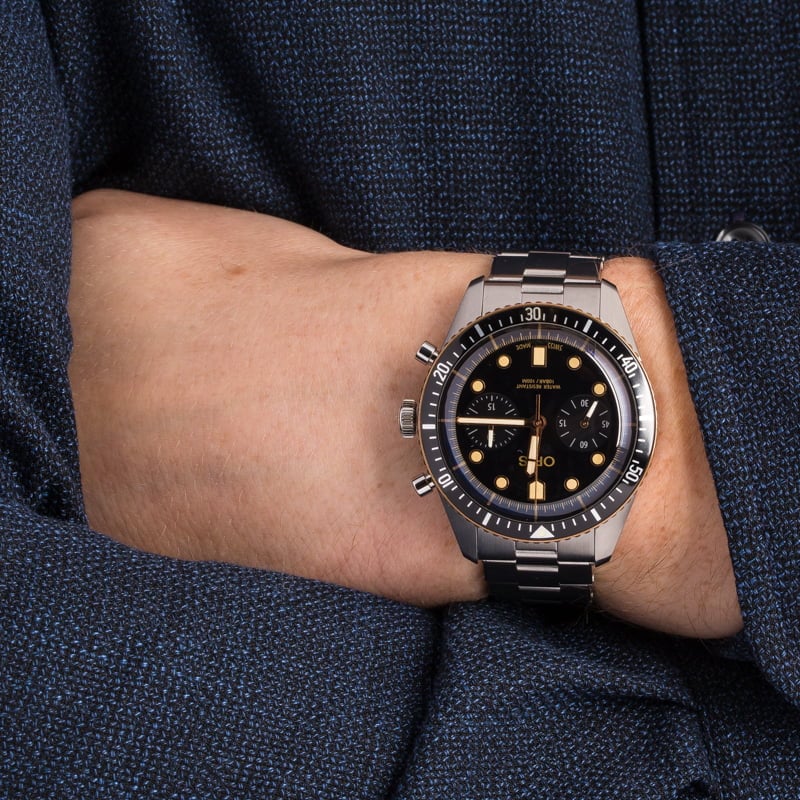 HandMade The Oris Divers Sixty-Five Chronograph Steel & Bronze - Image 5