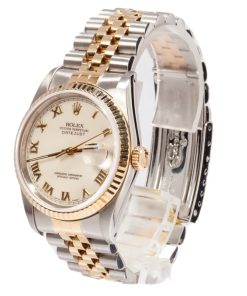 Alternative view of HandMade The White Roman Dial Rolex Datejust 16233