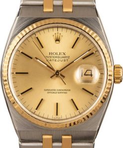 HandMade The Rolex Oyster Quartz Champagne 17013