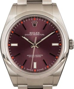 HandMade The Rolex Oyster Perpetual 39MM 114300 Red Grape