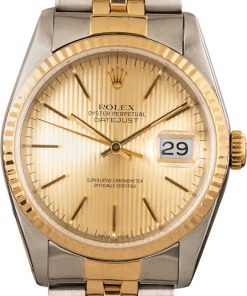 HandMade The Authentic Rolex Datejust 16233 Champagne Tapestry Dial