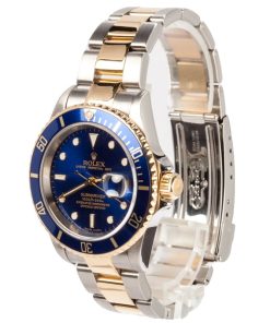 Alternative view of HandMade The Rolex Submariner Two Tone 16613 Blue Dial