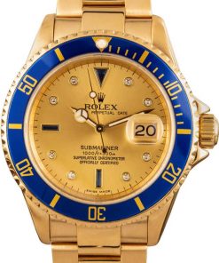 HandMade The Rolex Yellow Gold Submariner 16618