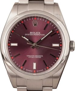 HandMade The Rolex Oyster Perpetual 39MM Ref 114300 Red Grape