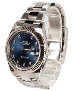 Alternative view of HandMade The Rolex Datejust 41 Ref 126334 Blue Dial